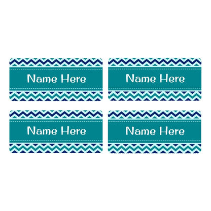 Chevron Rectangle Name Labels