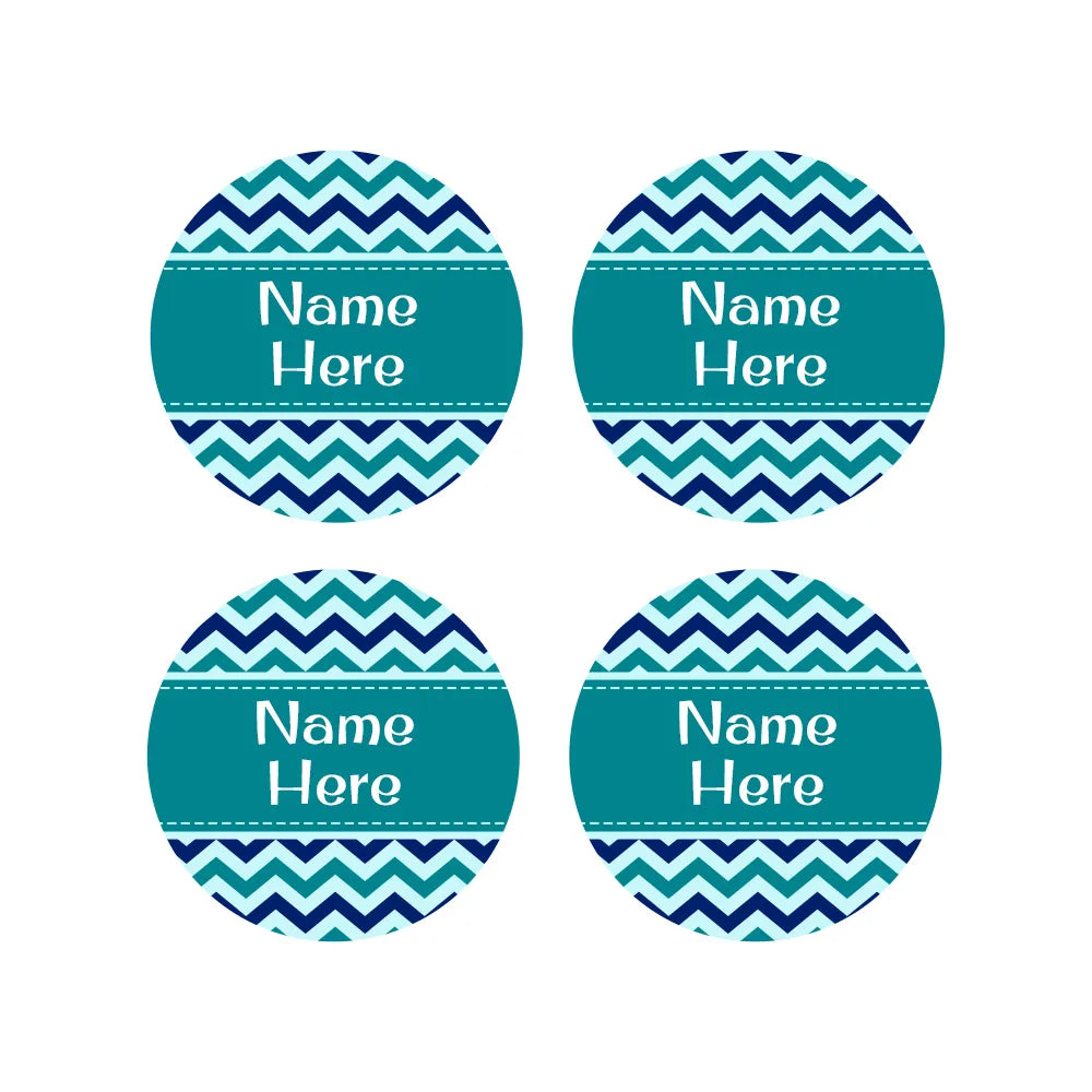 Chevron Round Name Labels