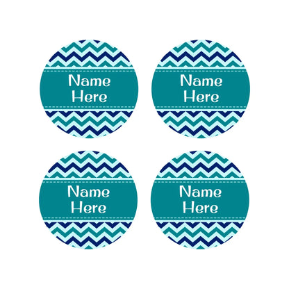 Chevron Round Name Labels