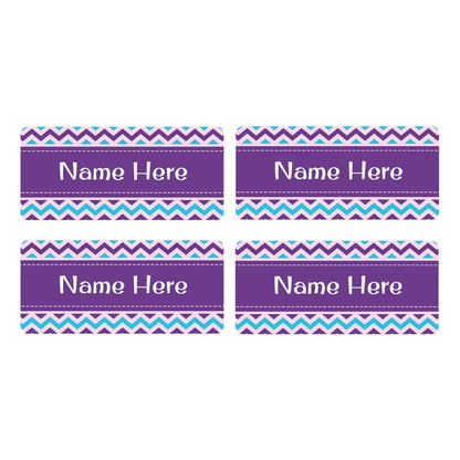 Chevron Rectangle Name Labels