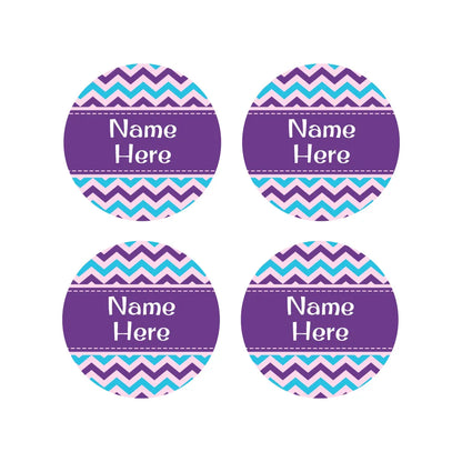 Chevron Round Name Labels