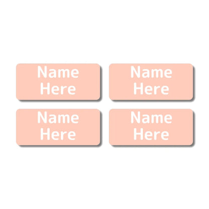 Single Colour Rectangle Name Labels