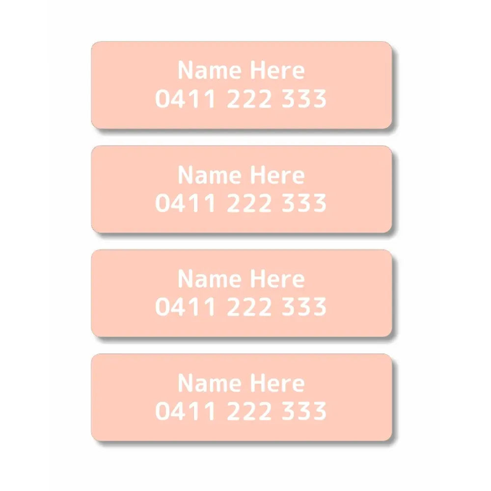 Single Colour Iron On Clothing Labels
