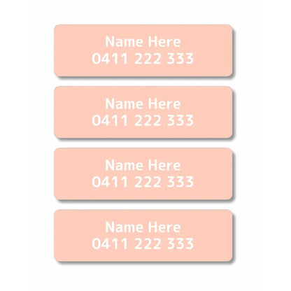Single Colour Iron On Clothing Labels