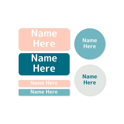 Multi Colour Mixed Name Label Pack
