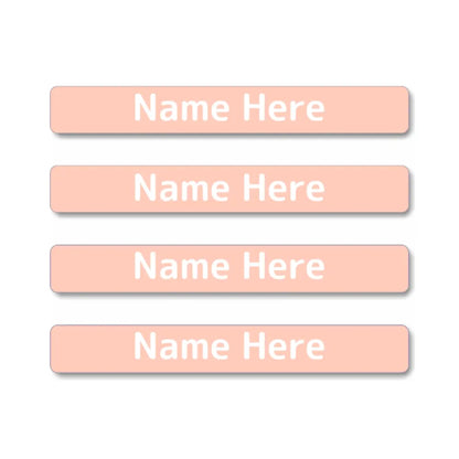 Single Colour Mini Name Labels