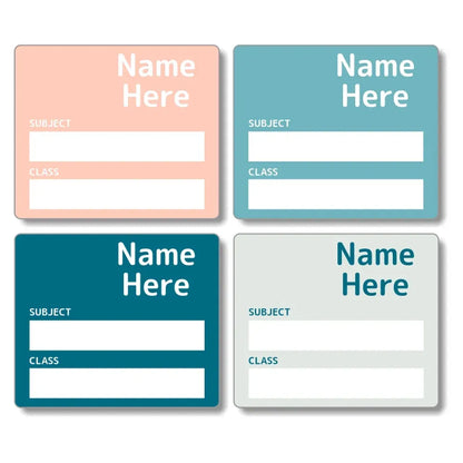 Multi Colour School Book Labels