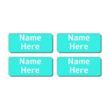 Single Colour Rectangle Name Labels