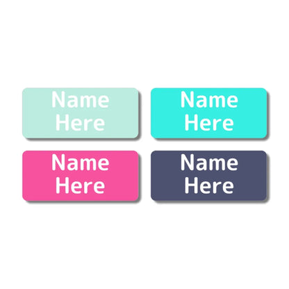 Multi Colour Rectangle Name Labels
