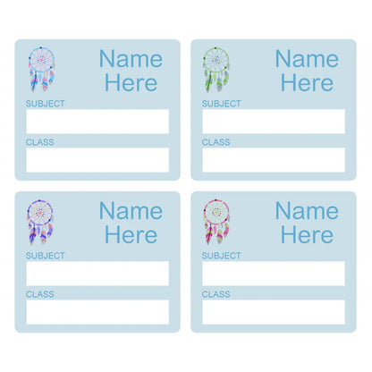 Dream Catcher School Book Labels