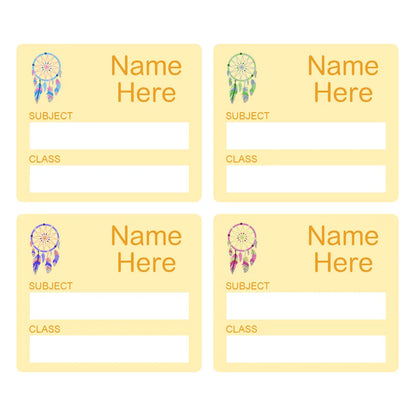 Dream Catcher School Book Labels