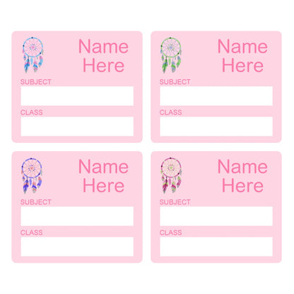 Dream Catcher School Book Labels