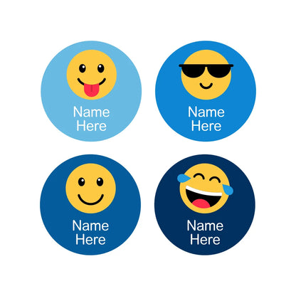Emoji Round Name Labels
