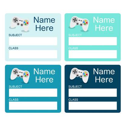 Gaming School Book Labels