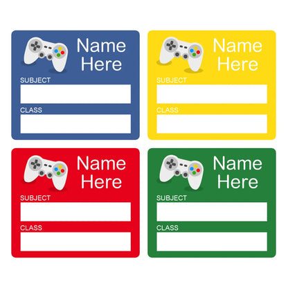Gaming School Book Labels