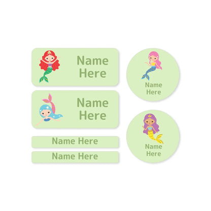 Mermaids Mixed Name Label Pack