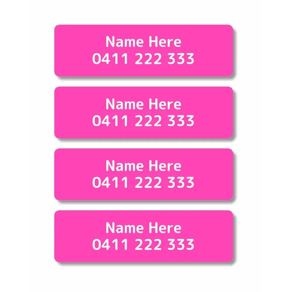 Single Colour Iron On Clothing Labels