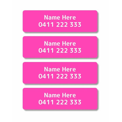 Single Colour Iron On Clothing Labels