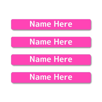 Single Colour Mini Name Labels
