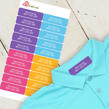 Vivid Iron On Clothing Labels