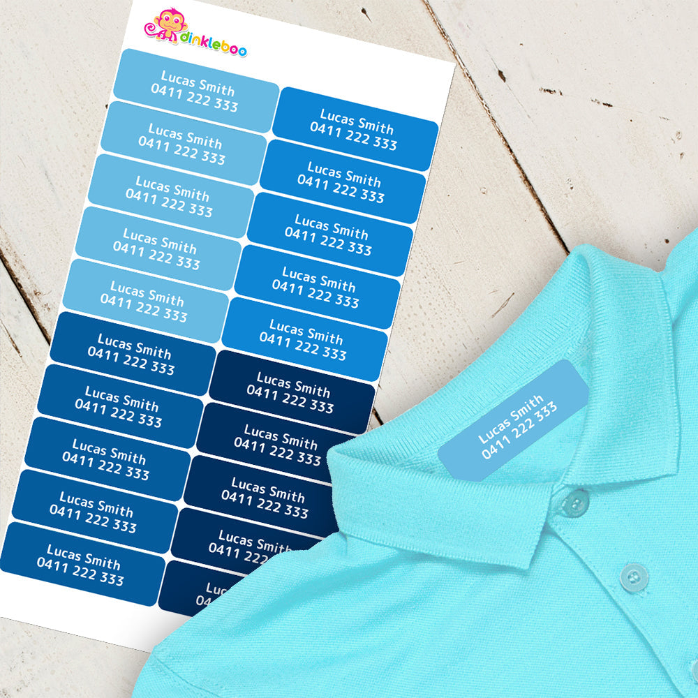 Blues Iron On Clothing Labels