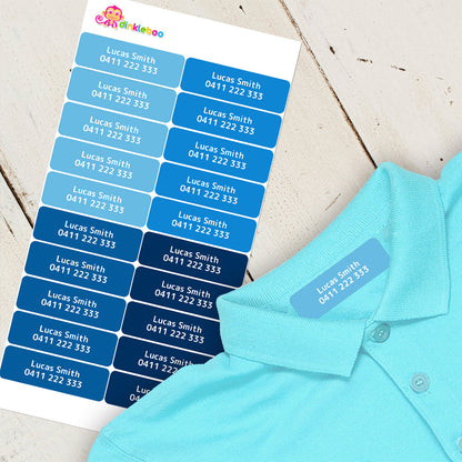 Blues Iron On Clothing Labels