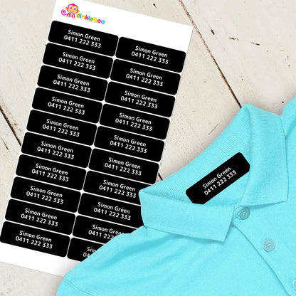 Single Colour Iron On Clothing Labels