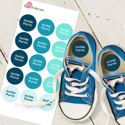 Summer Shoe Dot Labels