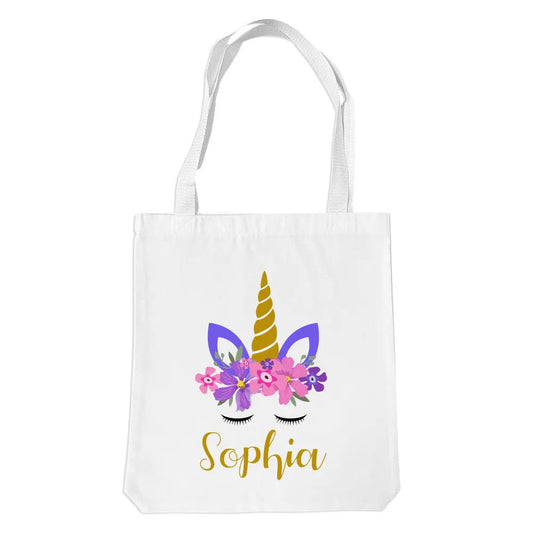 Unicorn White Tote Bag