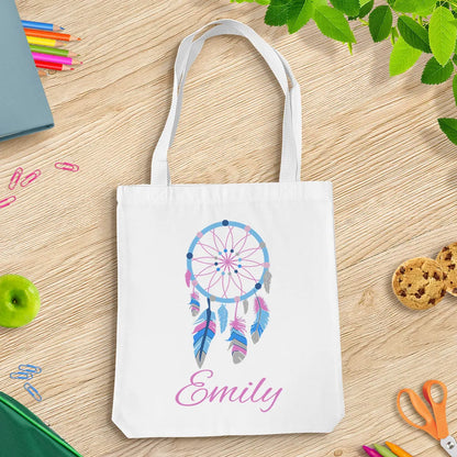 Dream Catcher White Tote Bag