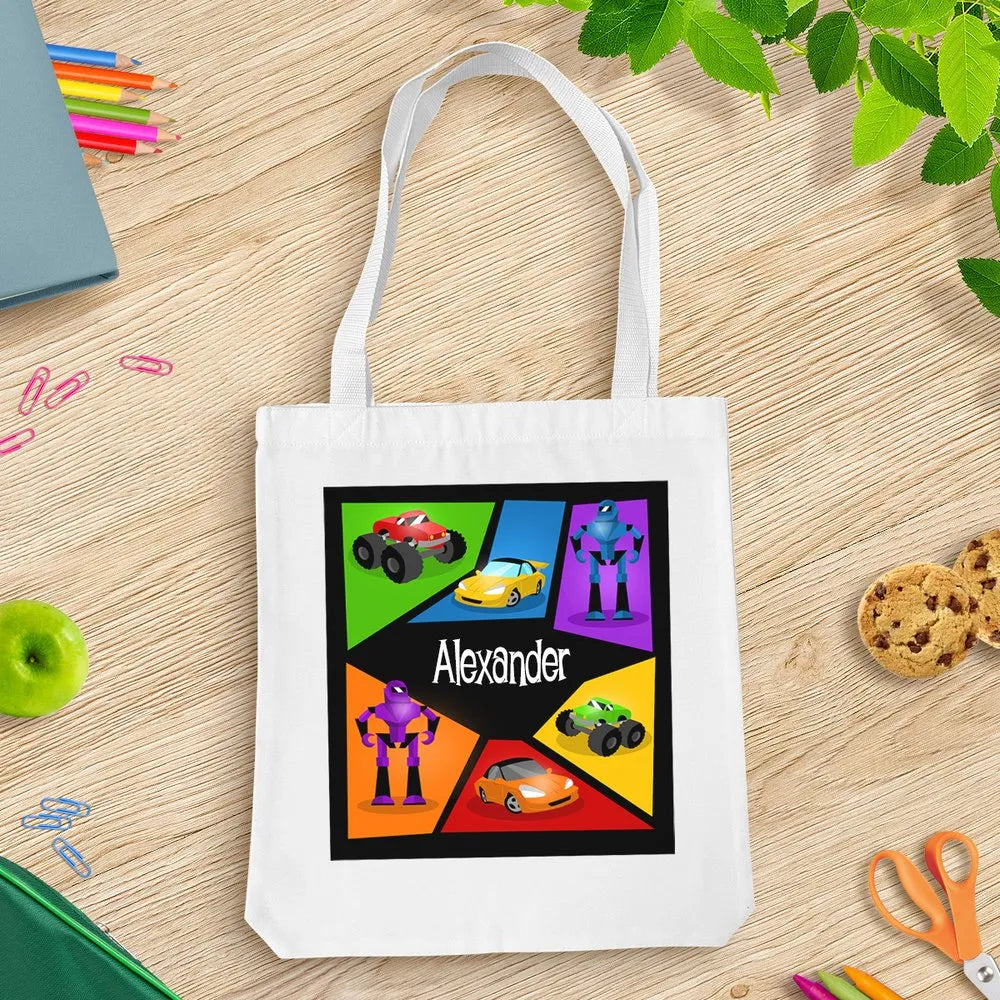 Machine White Tote Bag
