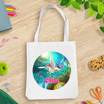 Magical Unicorn White Tote Bag