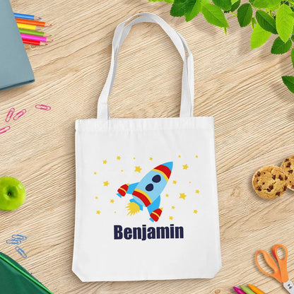 Rocket White Tote Bag