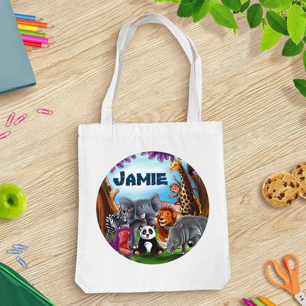 Visits the Zoo White Tote Bag