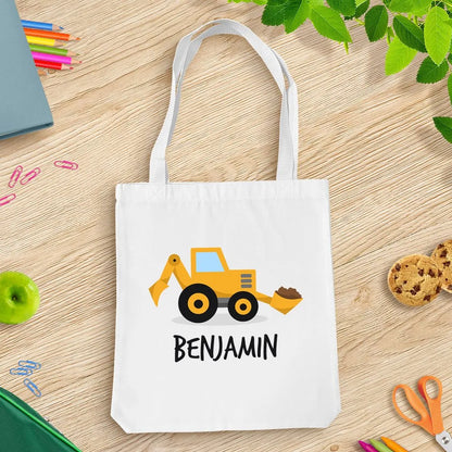Yellow Digger White Tote Bag
