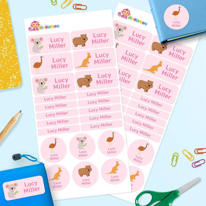 Aussie Animals Mixed Name Label Pack