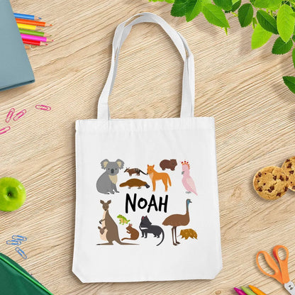 Aussie Animals White Tote Bag