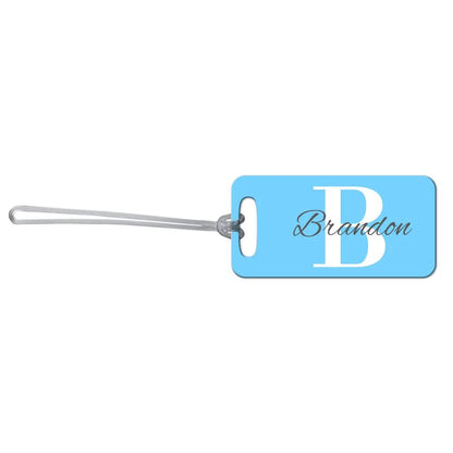 Blue Monogram Bag Tag