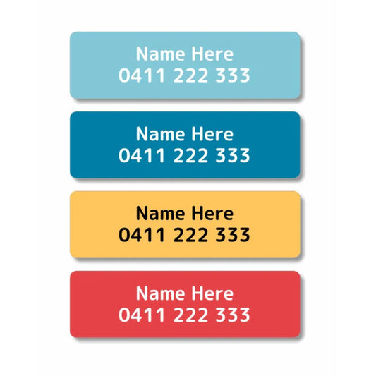 Bright Iron On Clothing Labels