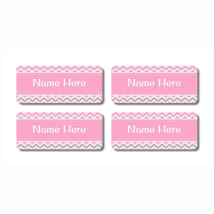 Chevron Rectangle Name Labels