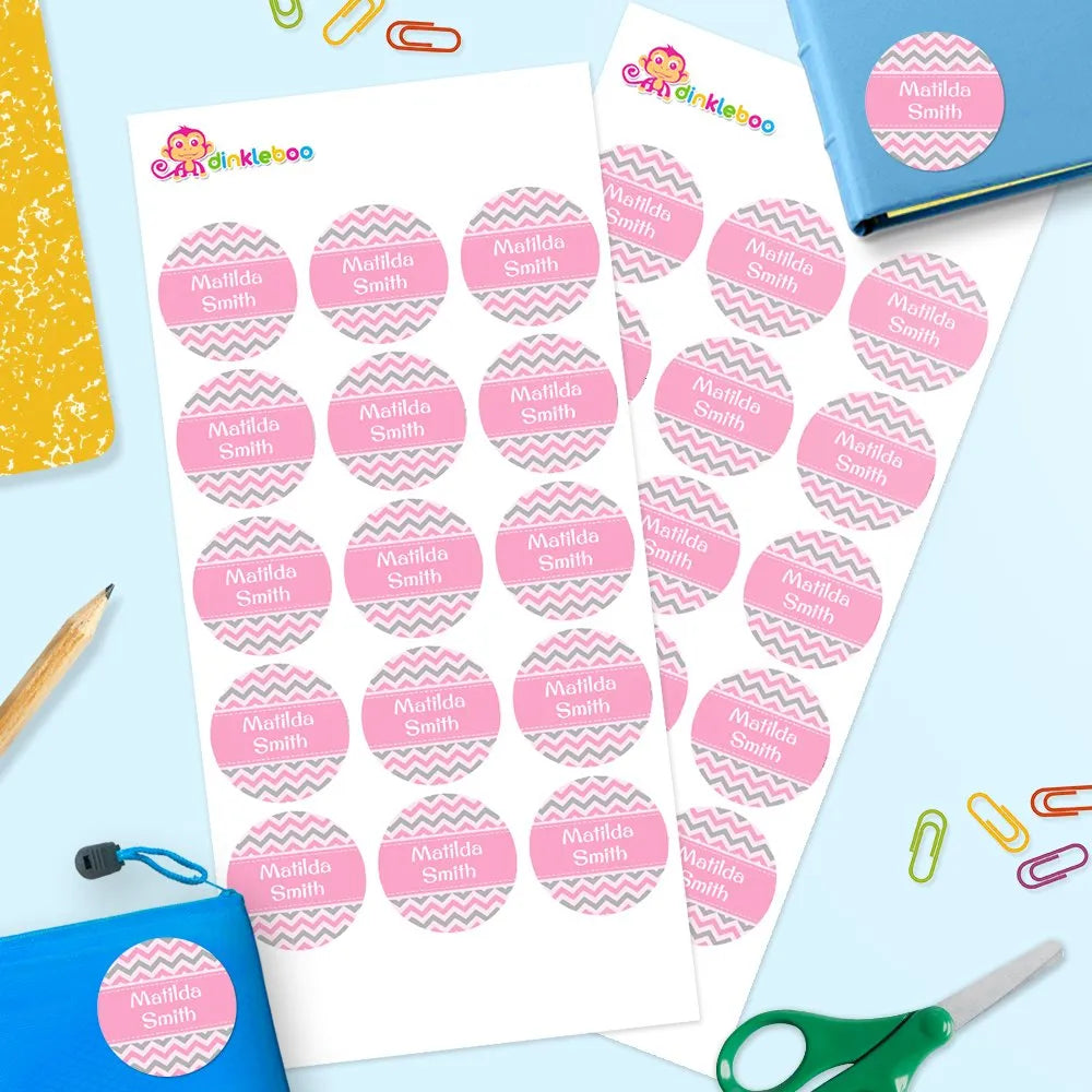 Chevron Round Name Labels