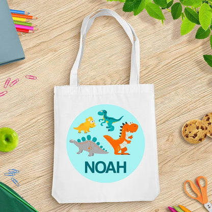Dinosaurs White Tote Bag