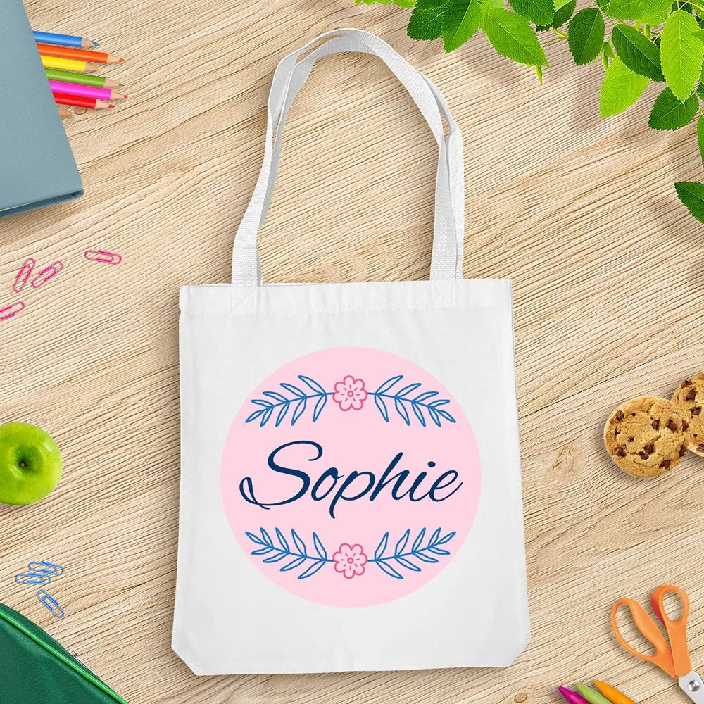 Leaves White Tote Bag