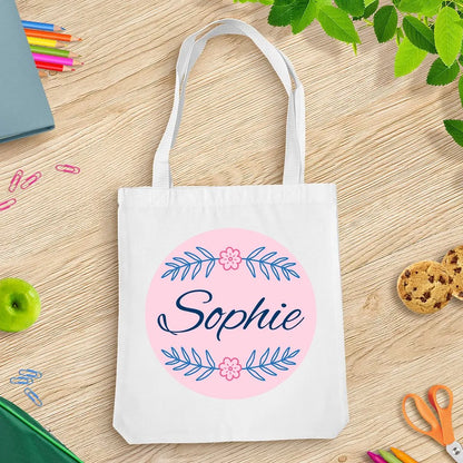 Leaves White Tote Bag