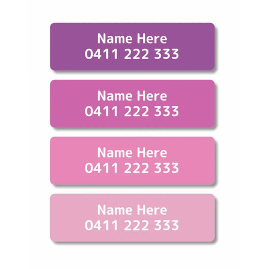 Magenta Iron On Clothing Labels