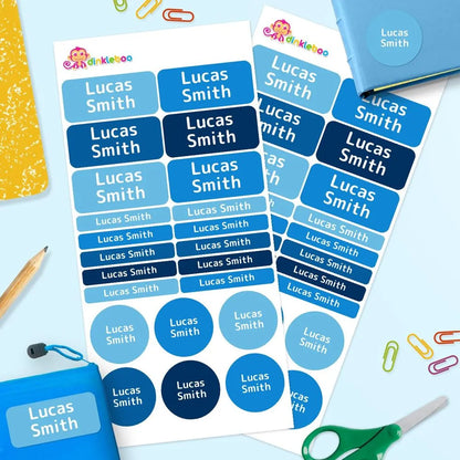 Multi Colour Mixed Name Label Pack