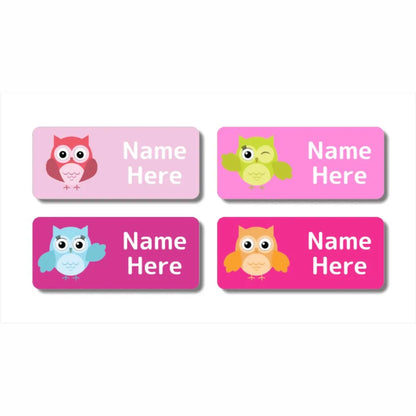 Owls Rectangle Name Labels