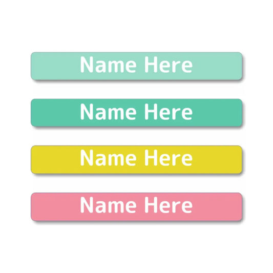 Pastels Mini Name Labels