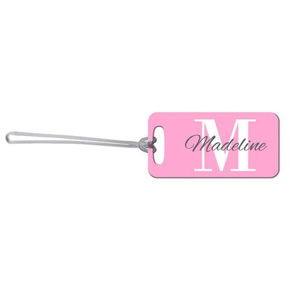 Pink Monogram Bag Tag