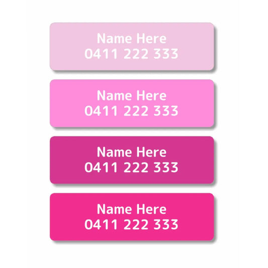 Pinks Iron On Clothing Labels